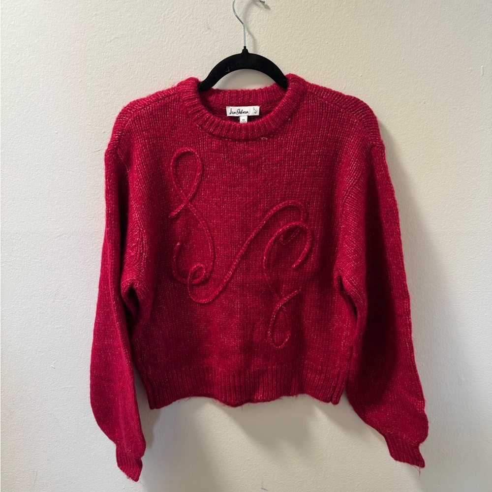 Sam Edelman Vibrant Red Crew Neck Sweater